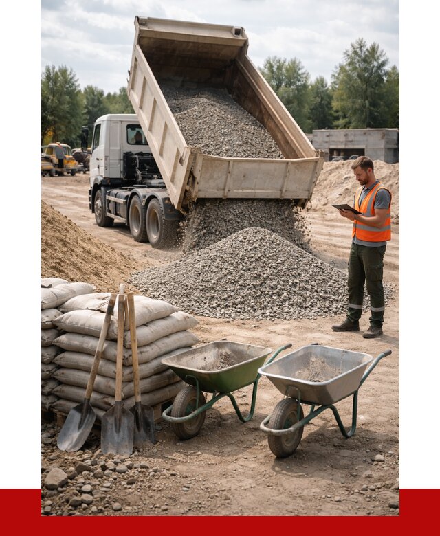 Доставка нерудных материалов в Щербинке от 1222 руб. | ПРОНЕРУДЩрб