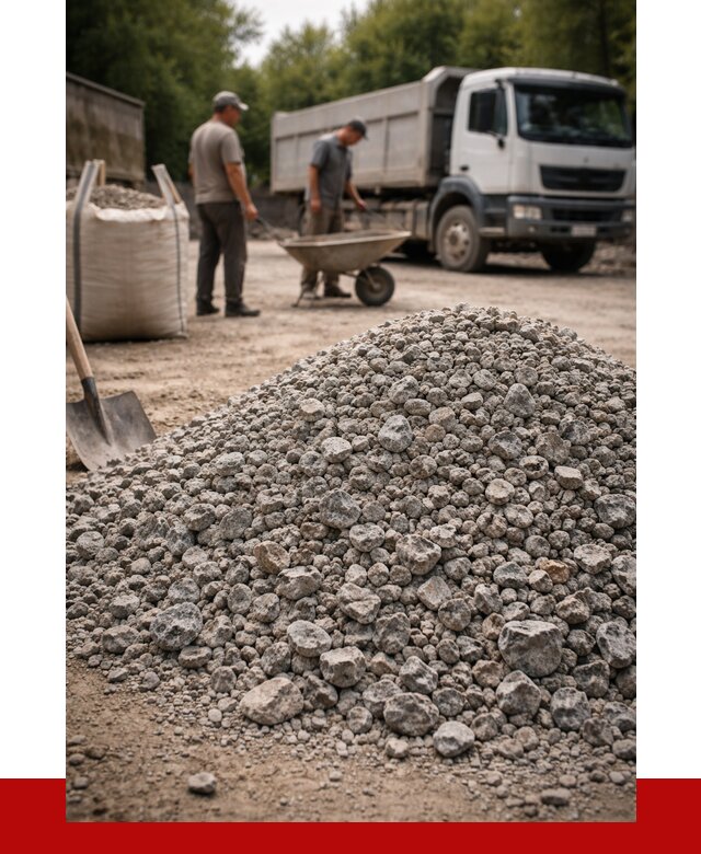 Гранитный щебень фракция 20-40 в Щербинке от 3258 руб. ПРОНЕРУДЩрб