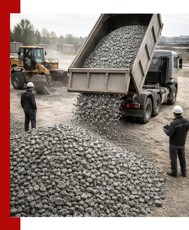 Доставка гранитного щебня фракции 20-40 в Щербинке