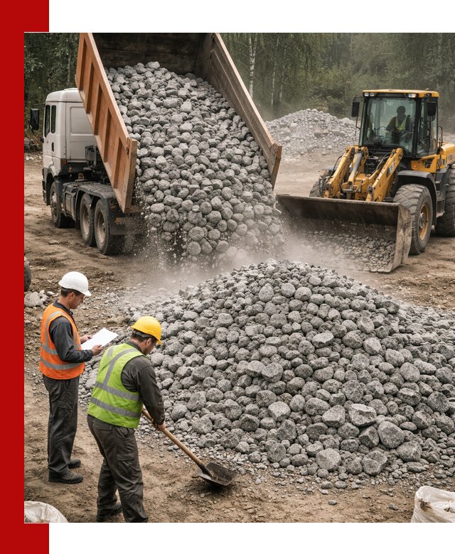 Гранитный щебень фракция 70-150 доставка в Щербинке