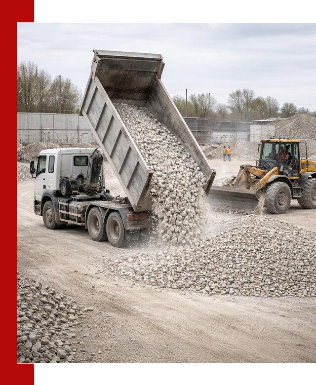 Доставка и продажа известнякового щебня в Щербинке