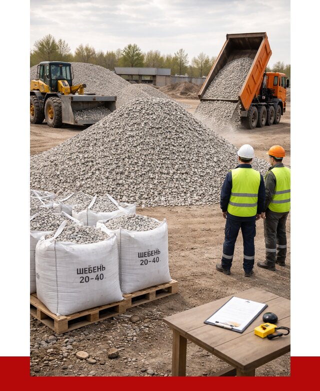Известняковый щебень 20-40 в Щербинке от 2138 р. ПРОНЕРУДЩрб