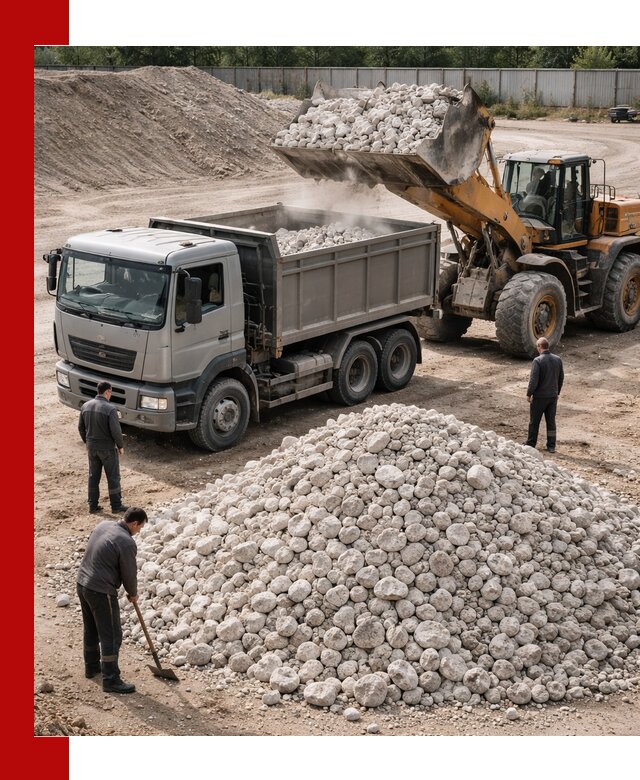 Известняковый щебень фракция 70–150 с доставкой в Щербинке