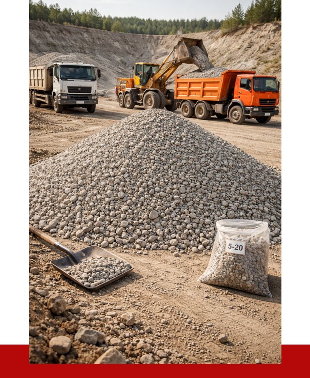 Доломитовый щебень фр. 5-20 в Щербинке от 4276 р. | ПРОНЕРУДЩрб