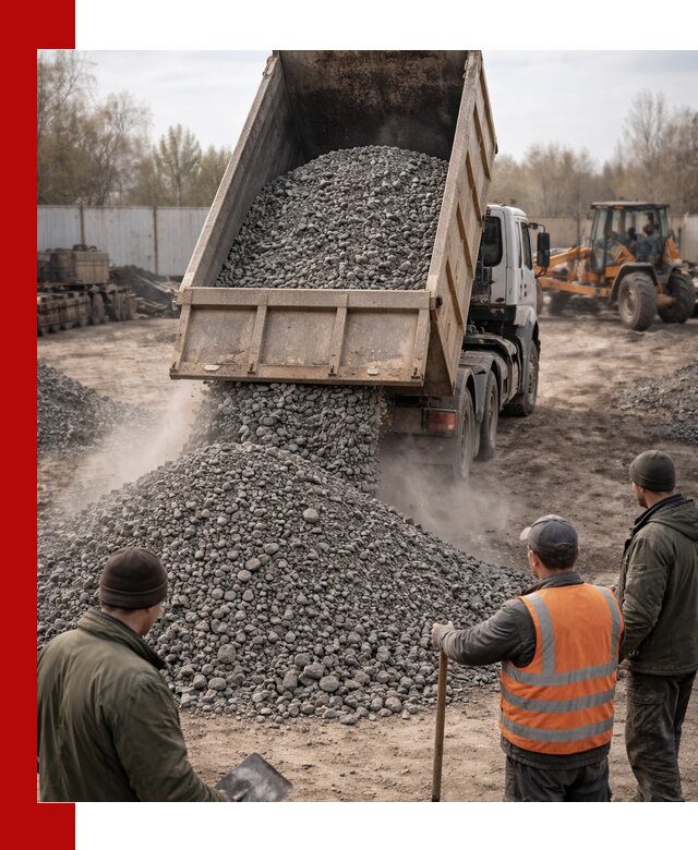 Доставка шлакового щебня в удобные сроки по выгодной цене в Щербинке