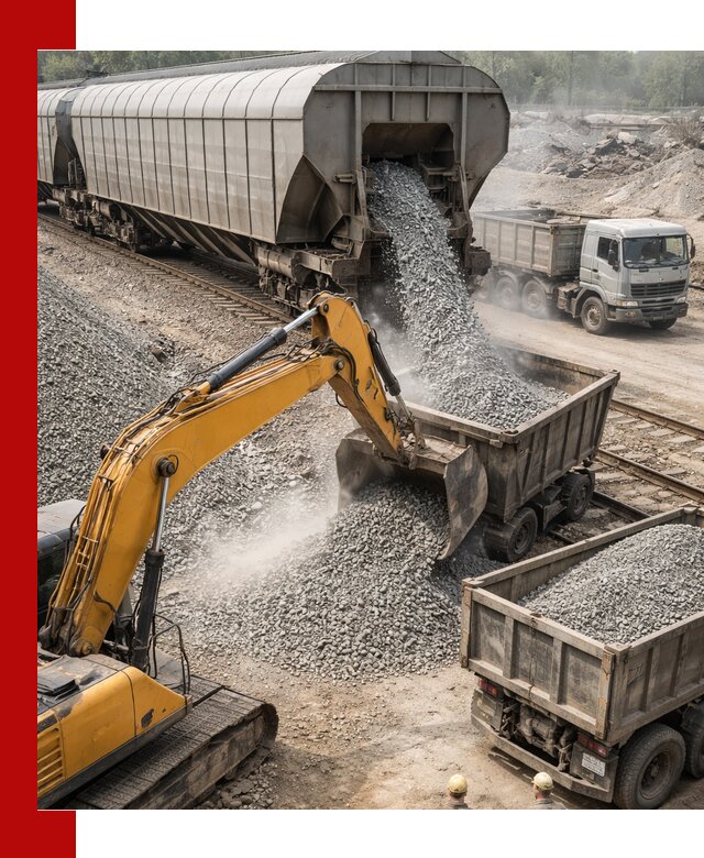 Доставка железнодорожного щебня в Щербинке крупными партиями быстрого отгруза