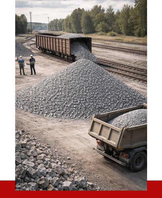 Железнодорожный щебень 20-60 в Щербинке от 1731 р. | ПРОНЕРУДЩрб