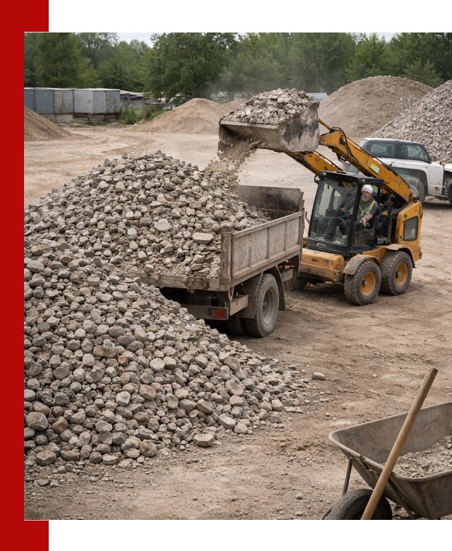 Доставка вторичного щебня в Щербинке для строительных работ