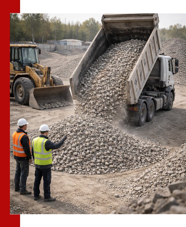 Вторичный щебень фракция 40–70 доставка в Щербинке