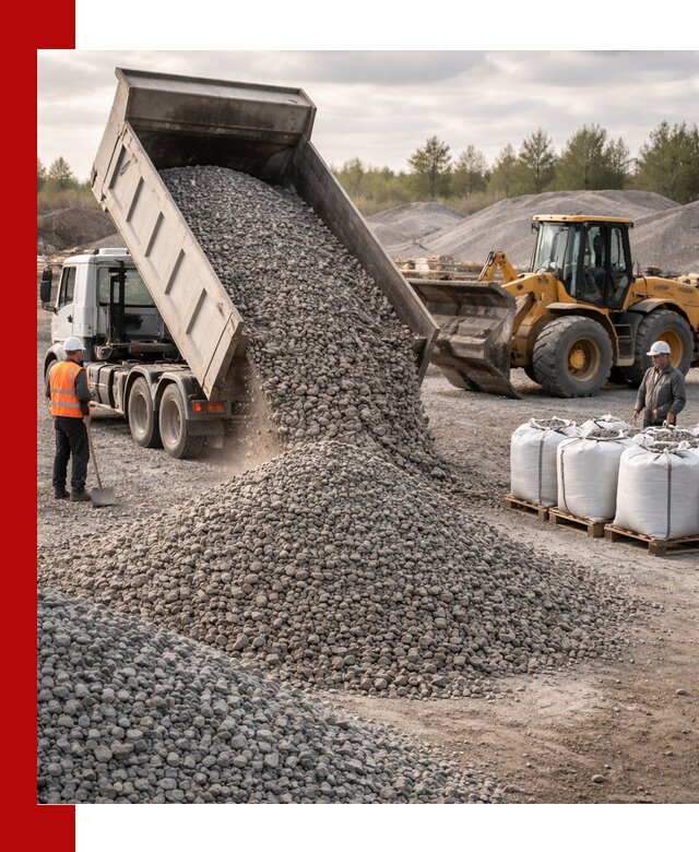 Бетонный щебень фракция 5–20 с доставкой в Щербинке