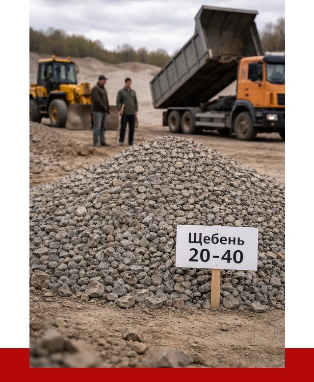 Бетонный щебень фракция 20-40 в Щербинке от 2495 р. | ПРОНЕРУДЩрб