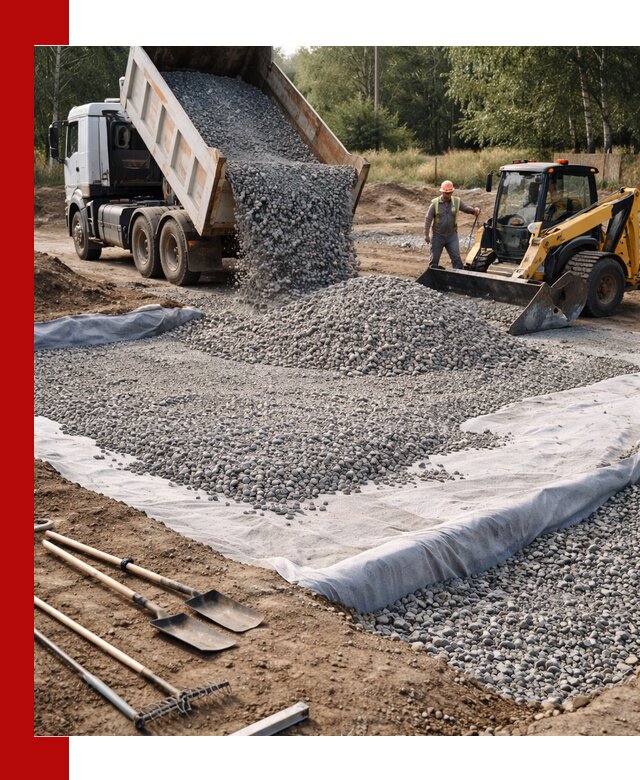 Щебень для фундамента с доставкой в Щербинке