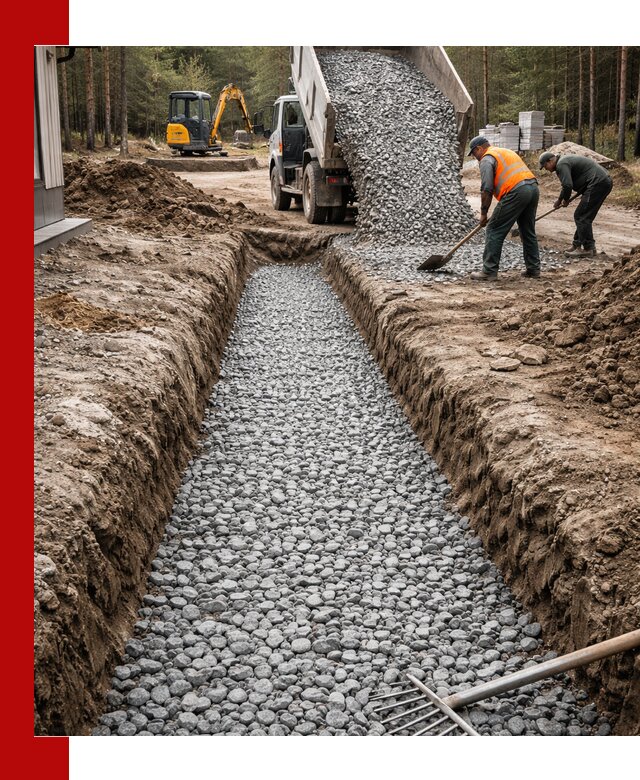 Щебень для дренажа с доставкой в Щербинке высокого качества