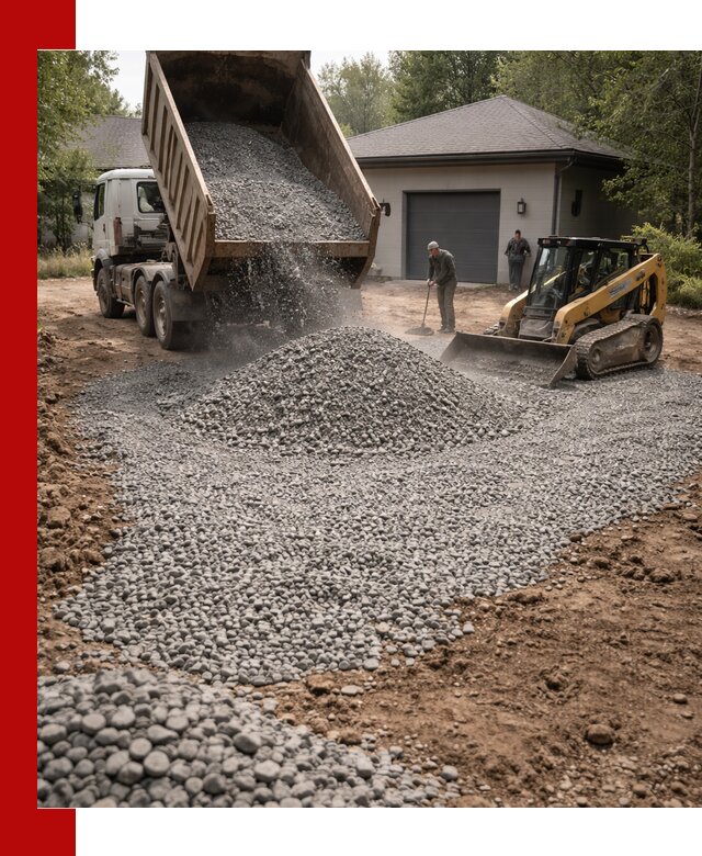Щебень для парковки в Щербинке: доставка и укладка качественного материала