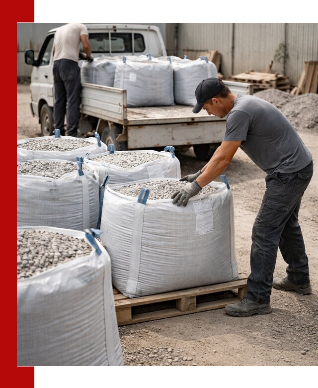 Доставка щебня в мешках по выгодным ценам в Щербинке