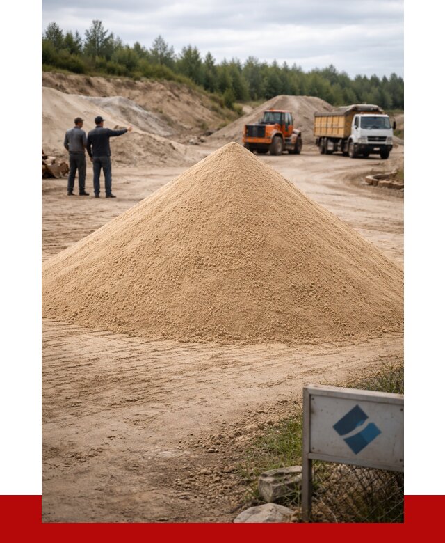 Карьерный песок навалом в Щербинке от 1833 р. | ПРОНЕРУДЩрб