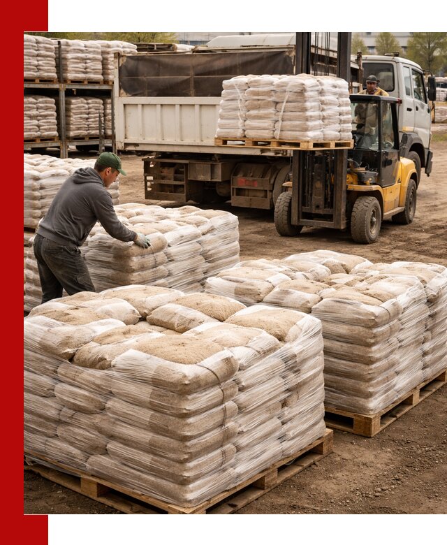 Карьерный песок в мешках с доставкой в Щербинке