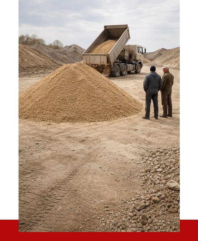 Карьерный песок крупнозернистый в Щербинке от 8655 р | ПРОНЕРУДЩрб