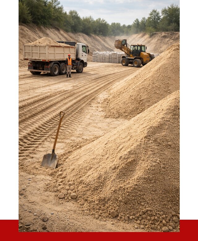 Карьерный песок мелкозернистый в Щербинке от 9164 р. | ПРОНЕРУДЩрб