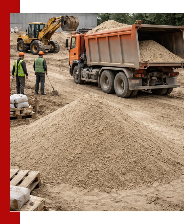 Доставка и продажа мытого речного песка в Щербинке