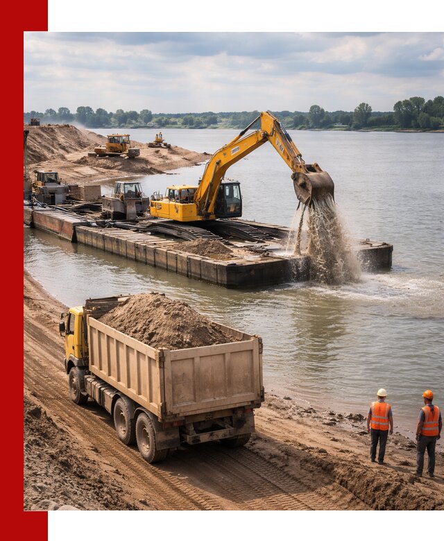 Намывной песок с доставкой в Щербинке оптом и в розницу