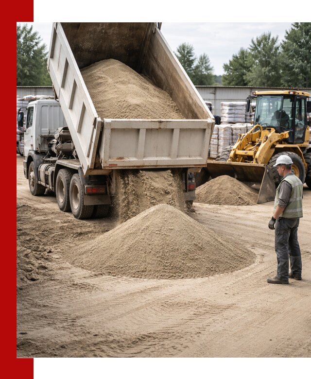 Поставка и доставка песка для бетона в Щербинке