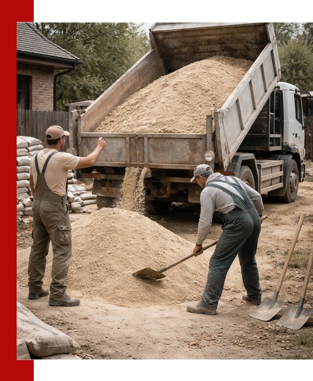 Песок для штукатурки с доставкой в Щербинке качественный и чистый