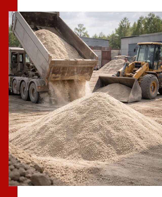 Кварцевый песок с доставкой в Щербинке для строительных работ