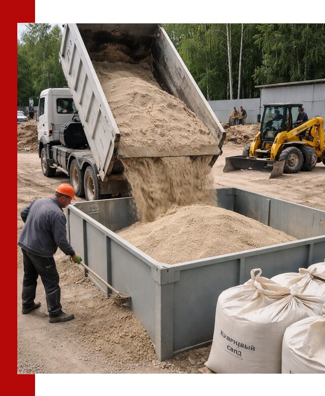 Кварцевый песок для фильтра в Щербинке — доставка и качество