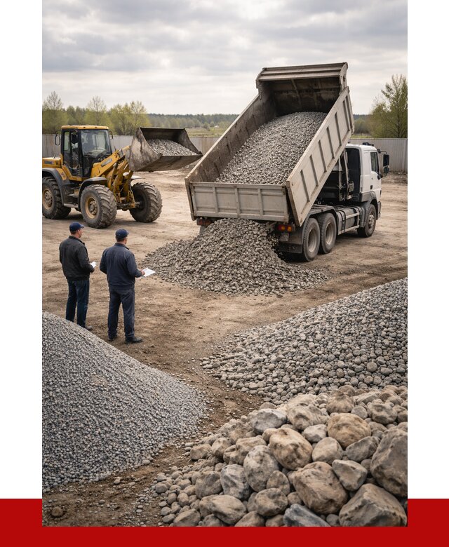 Гравий и камень с доставкой в Щербинке от 4276 р. - ПРОНЕРУДЩрб