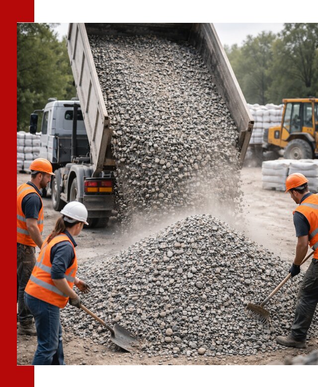 Доставка гравия и камня в Щербинке оптом и в розницу