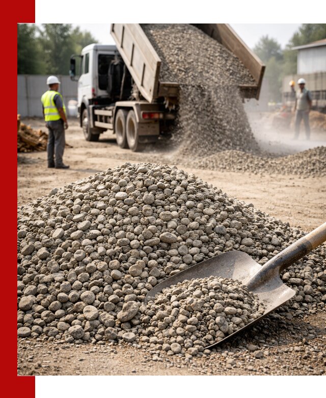 Доставка гравия фракции 20-40 в Щербинке с самосвалами