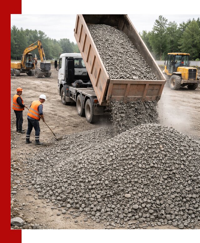 Доставка гравия фракции 40-70 в Щербинке оптом и в розницу