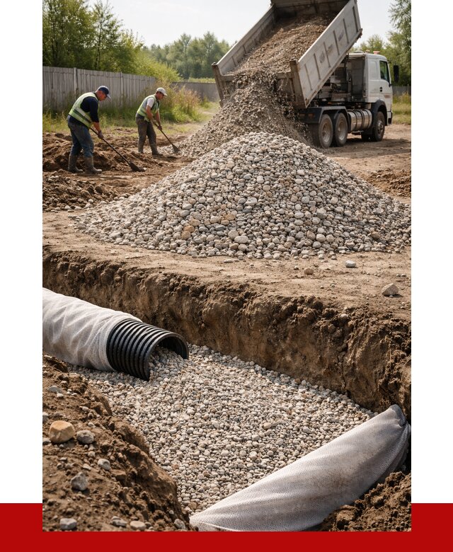 Гравий для дренажа в Щербинке от 2240 р., доставка ПРОНЕРУДЩрб