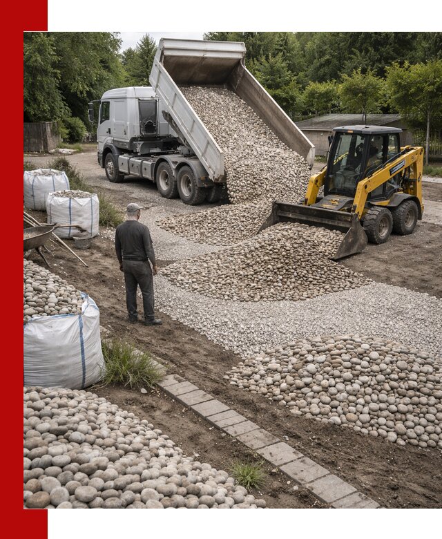 Доставка морской гальки оптом и в розницу в Щербинке