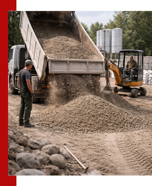 Доставка ПГС С3 в Щербинке самосвалами и миксерами
