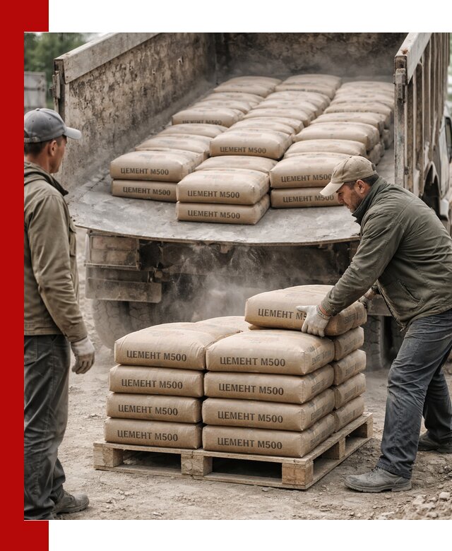 Цемент М500 с доставкой самосвалом в Щербинке