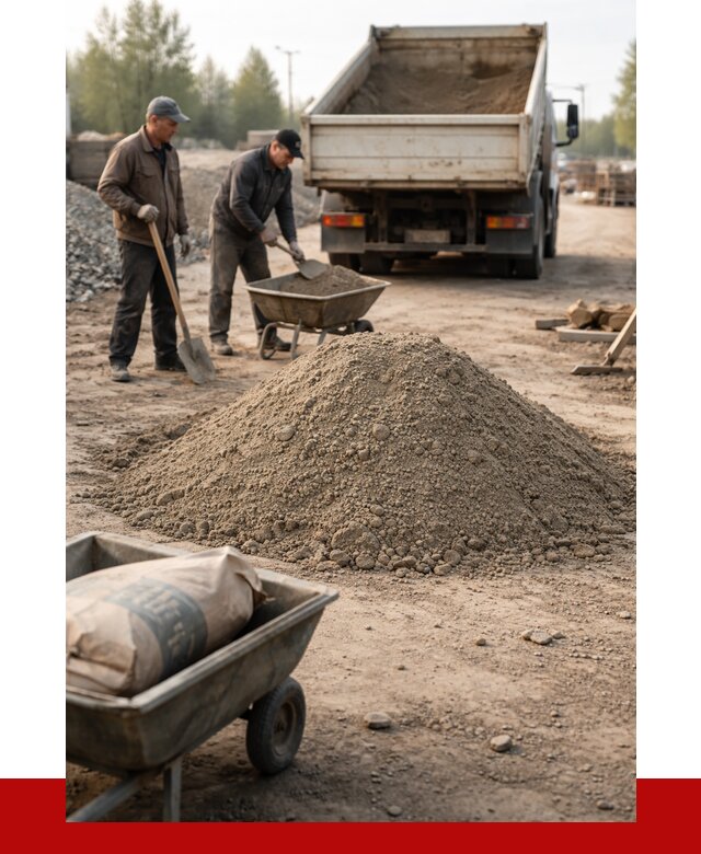 Цементно-песчаная смесь М150 в Щербинке от 4786 р. | ПРОНЕРУДЩрб