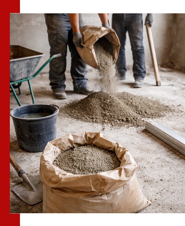 Доставка сухой смеси для стяжки в Щербинке