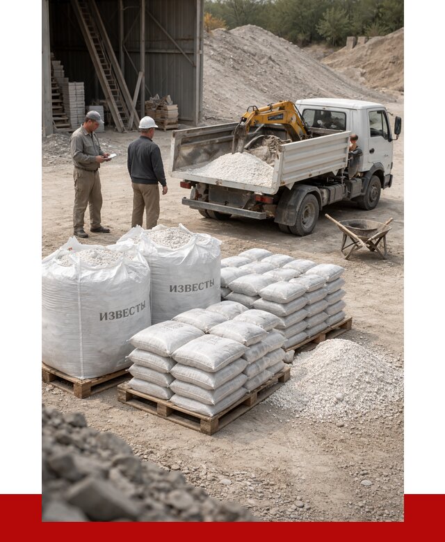 Известь строительная в Щербинке с доставкой от 4276 р. | ПРОНЕРУДЩрб