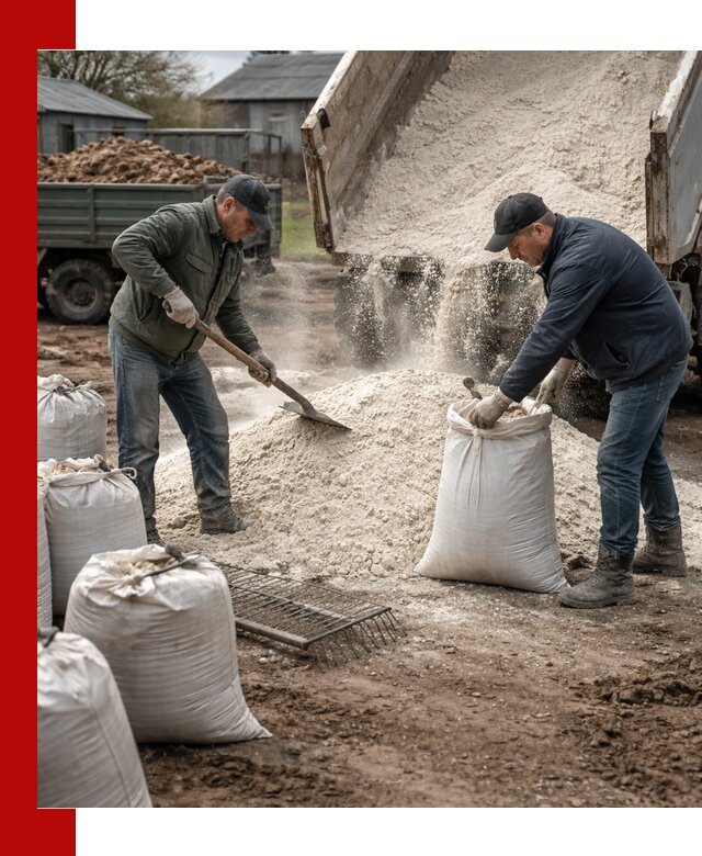 Доставка извести пушонки в Щербинке оптом и мелким оптом