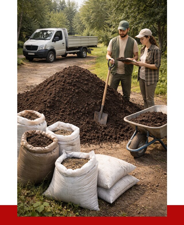 Купить грунт с доставкой в Щербинке от 4582 р. за м3 | ПРОНЕРУДЩрб