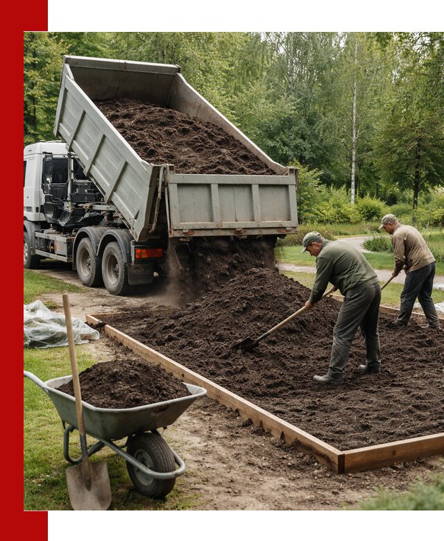 Доставка грунта для озеленения и благоустройства в Щербинке