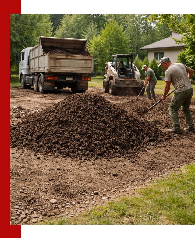 Доставка и укладка грунта для газона в Щербинке