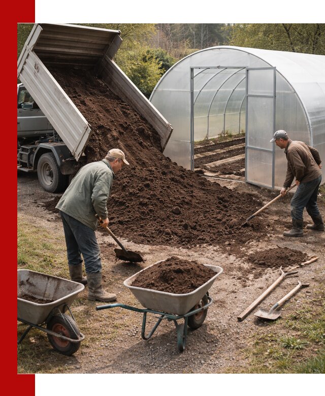 Грунт для теплицы с доставкой в Щербинке — плодородный субстрат под растения
