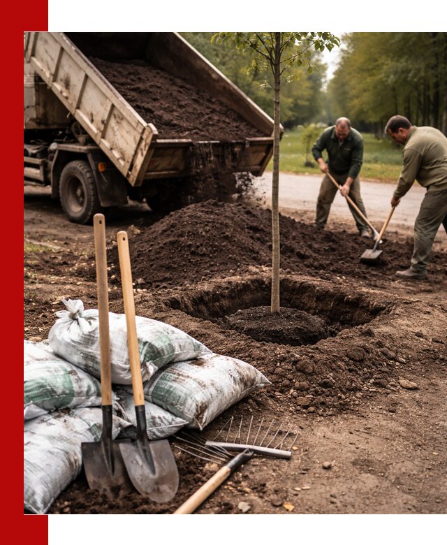 Грунт для посадки деревьев в Щербинке — доставка и подготовка почвы