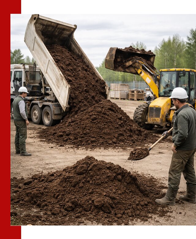 Доставка торфа оптом и в мешках в Щербинке