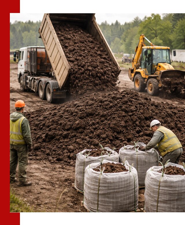Доставка нейтрального торфа в Щербинке оптом и в розницу