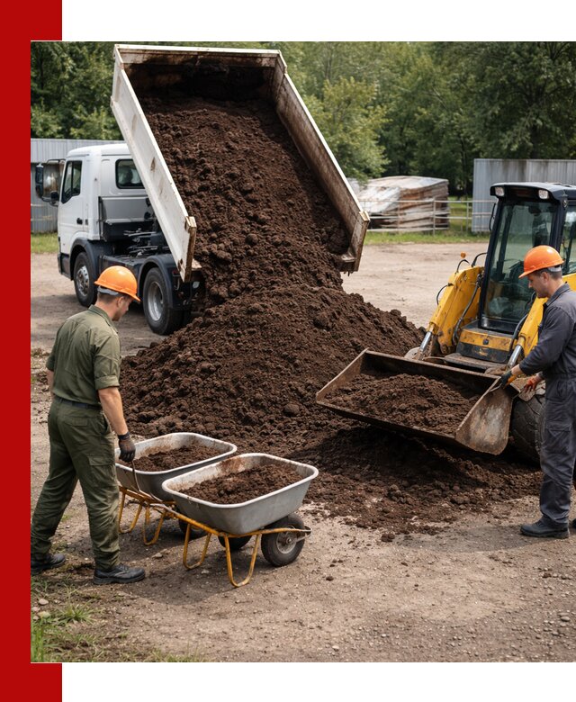 Доставка торфо-земляной смеси в Щербинке для огорода и ландшафта