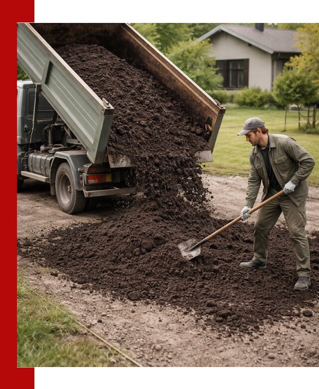 Чернозем для газона с доставкой в Щербинке быстро и качественно